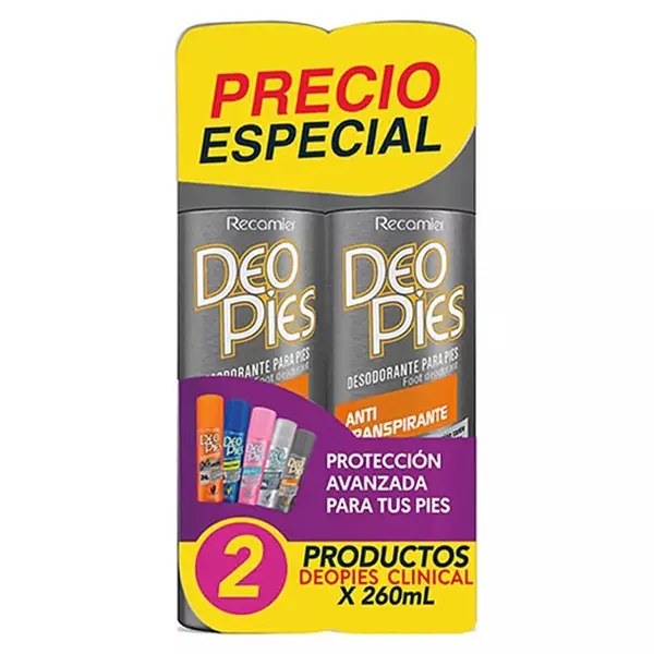 Desodorante Pies Deopies Antitraspirante Duo 260ml