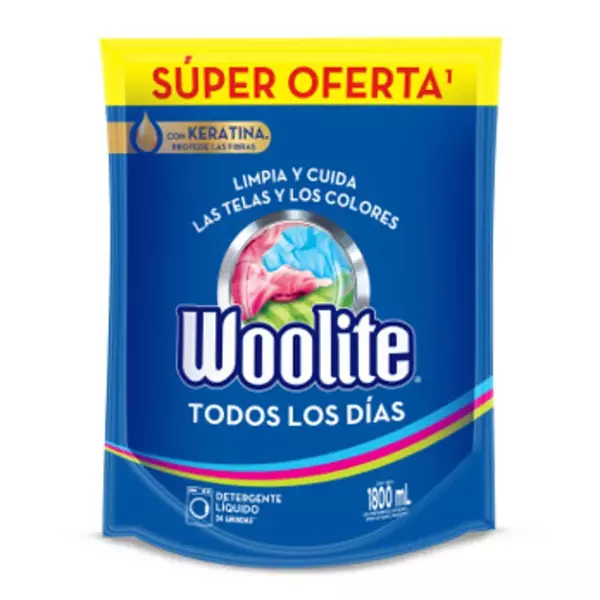 Detergente Woolite Todos Los Dias Doypack 1.8 L