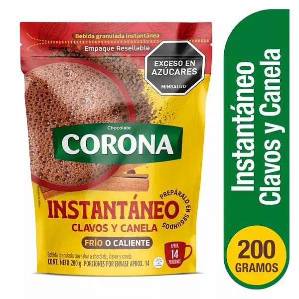 Chocolate Corona Inst Clavo Y Canela 200g