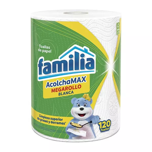 Toalla De Cocina Familia Acolchamax Megarrollo 120 Hojas