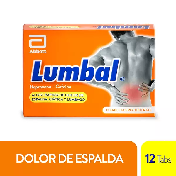 Medicamento Lumbal 12 Tabletas