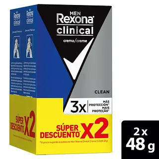 Desodorante Rexona Men Clinical Duo P.E. 48g