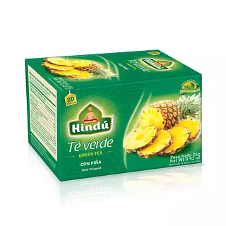 Te Hindu Verde X 20 Con Piña