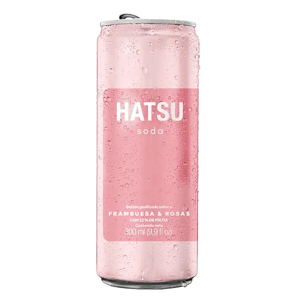 Soda Hatsu Frambuesa Y Rosas 310ml