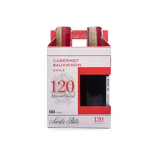Vino Santa Rita Cabernet Sauvignon Tinto 4*187ml