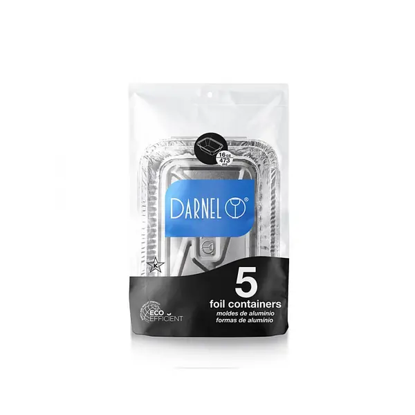 Molde De Aluminio Darnel Con Tapa 16 Onz 5 Und