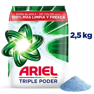 Detergente Ariel Doble Poder 2.5k