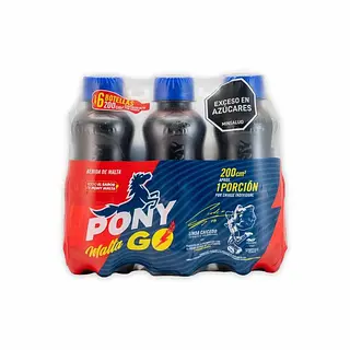 Bebida Pony Malta Go 6*200ml
